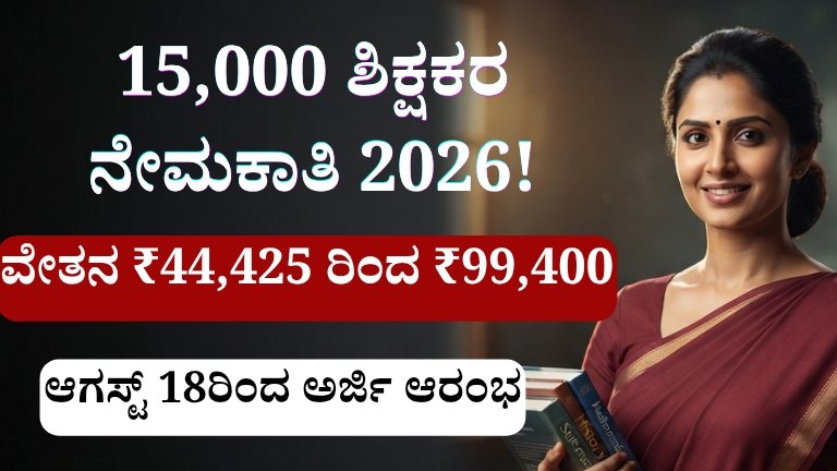 Karnataka Teacher Recruitment 2026