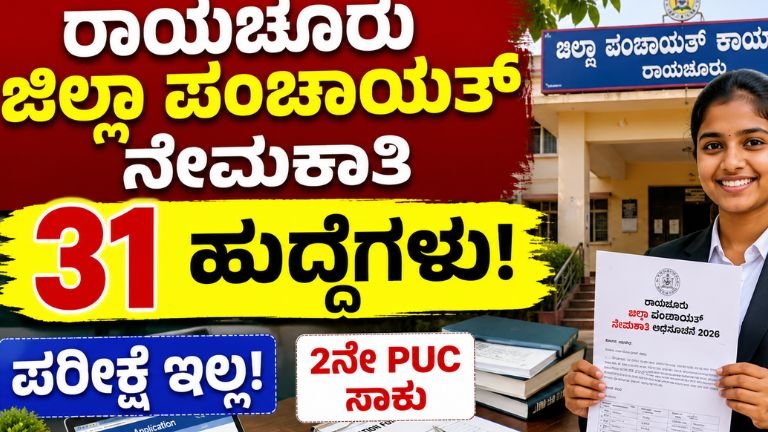 Raichur Zilla Panchayat Recruitment