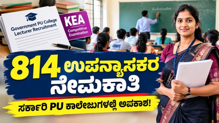 Karnataka PU Lecturer Recruitment 2026